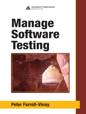 cover image of Manage Software Testing